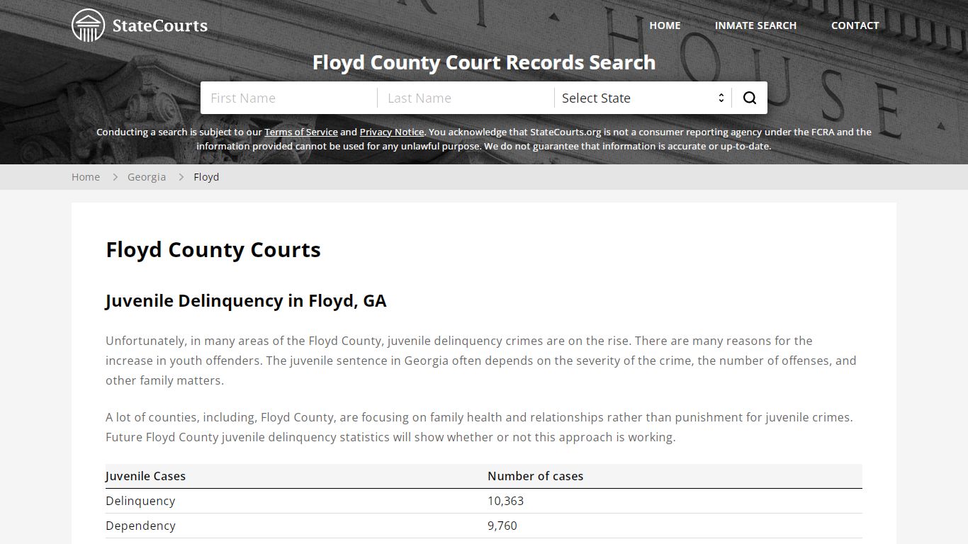 Floyd County, GA Courts - Records & Cases - StateCourts